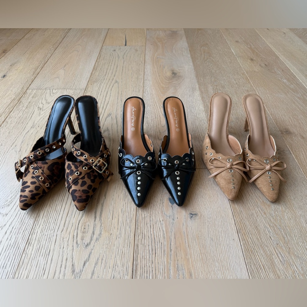 Set of 3 pairs of heels